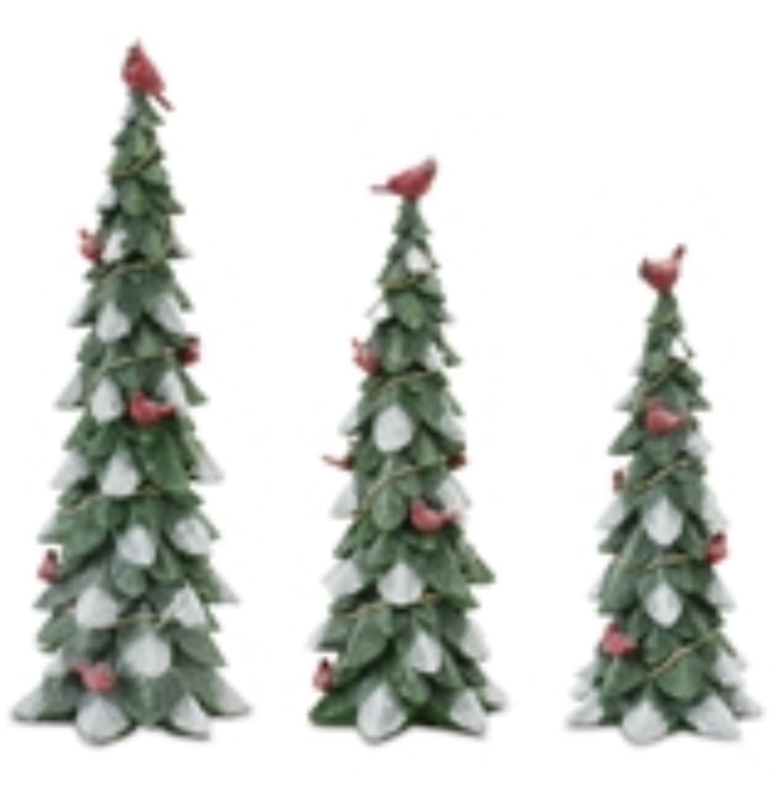 12.75” Resin Tree w/Cardinals (small)