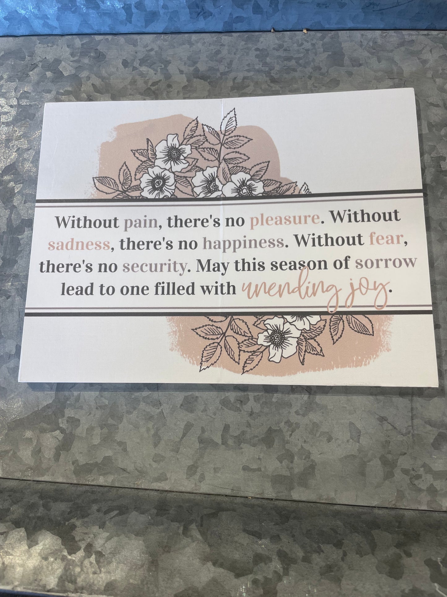 This too shall pass Keepsake Card