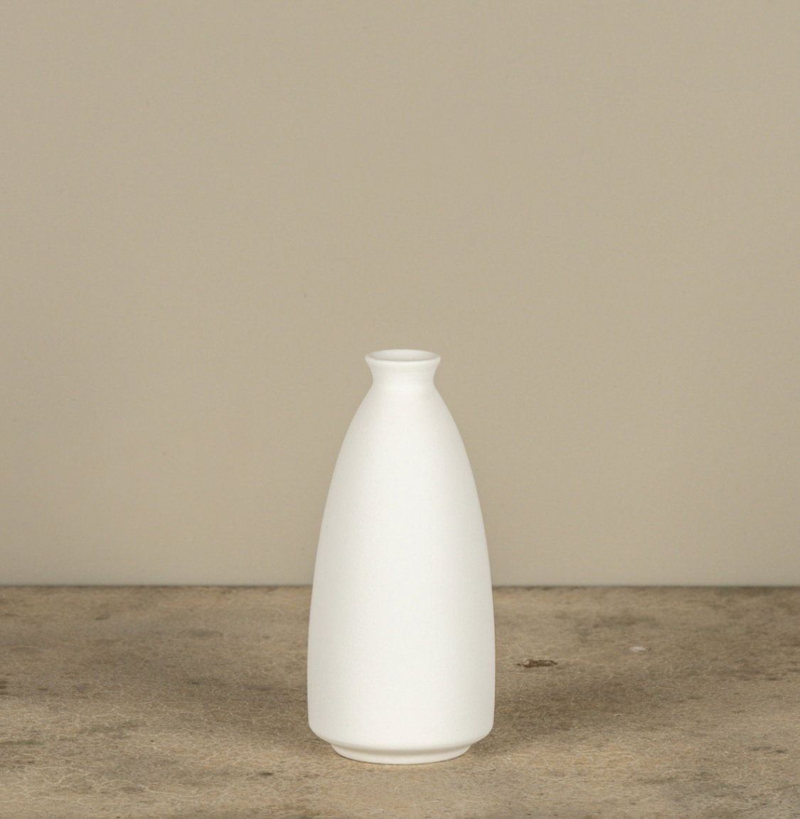 6.75” White Bud Vase