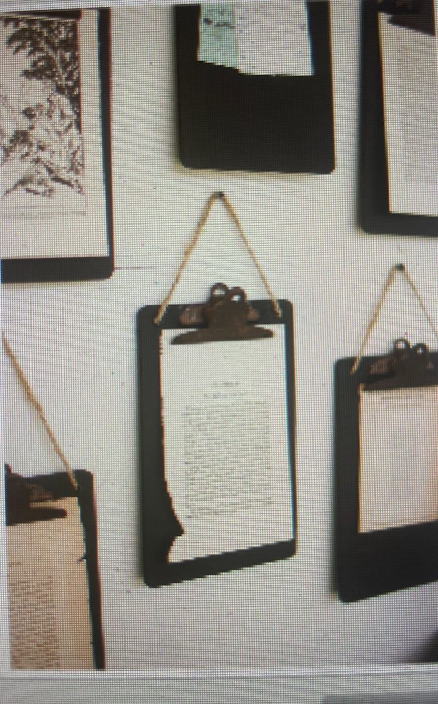 Black Cip Boards w/ rope Hanger