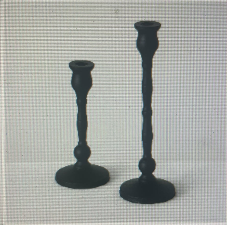 Black Iron Taper Candle Holder-AM