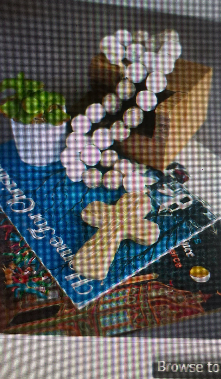 Clay Blessing Beads W/ Cross