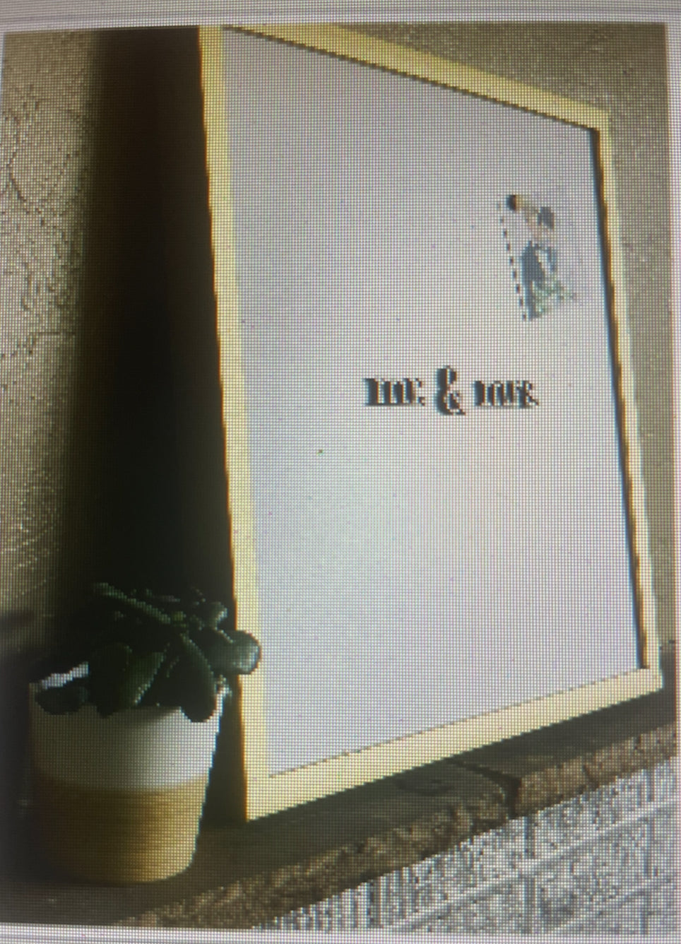 24x24 Mr. & Mrs. Magnet Board