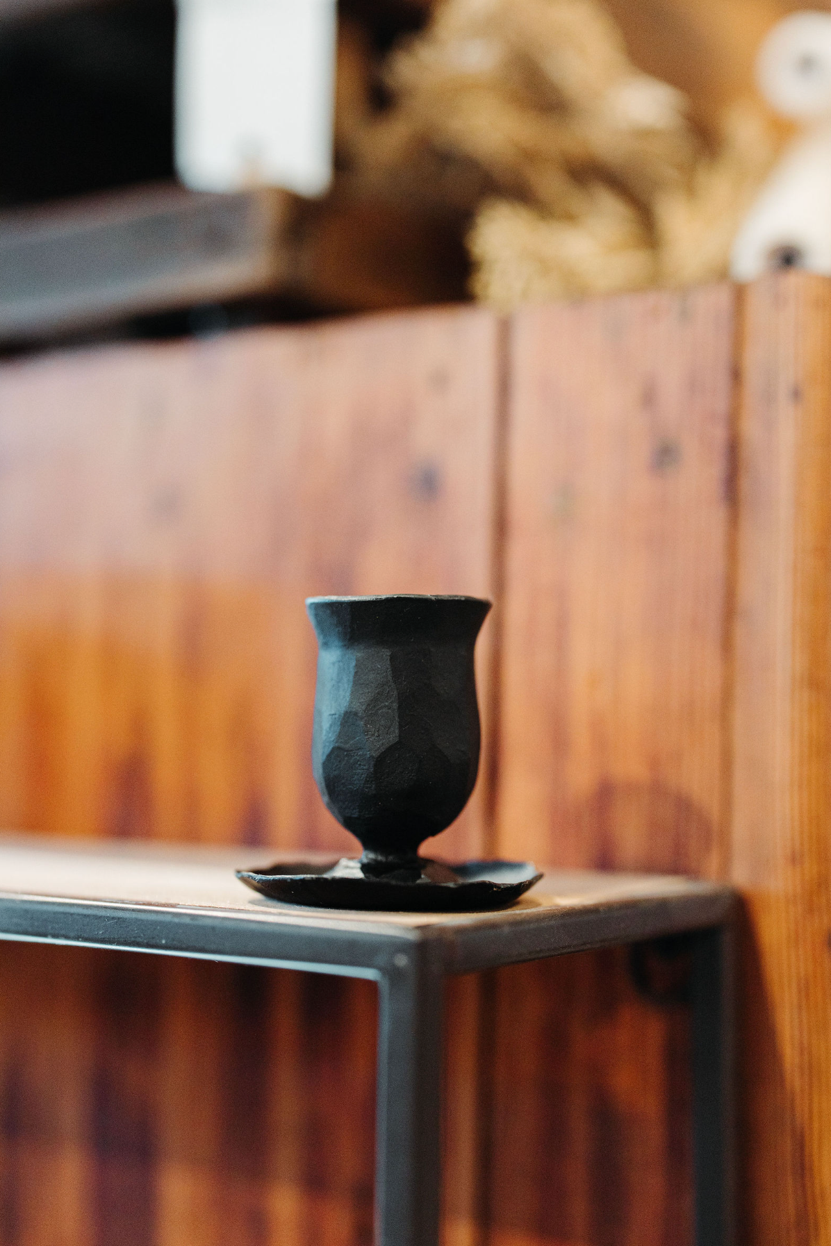 Hand-Forged Cast Iron Taper Holder