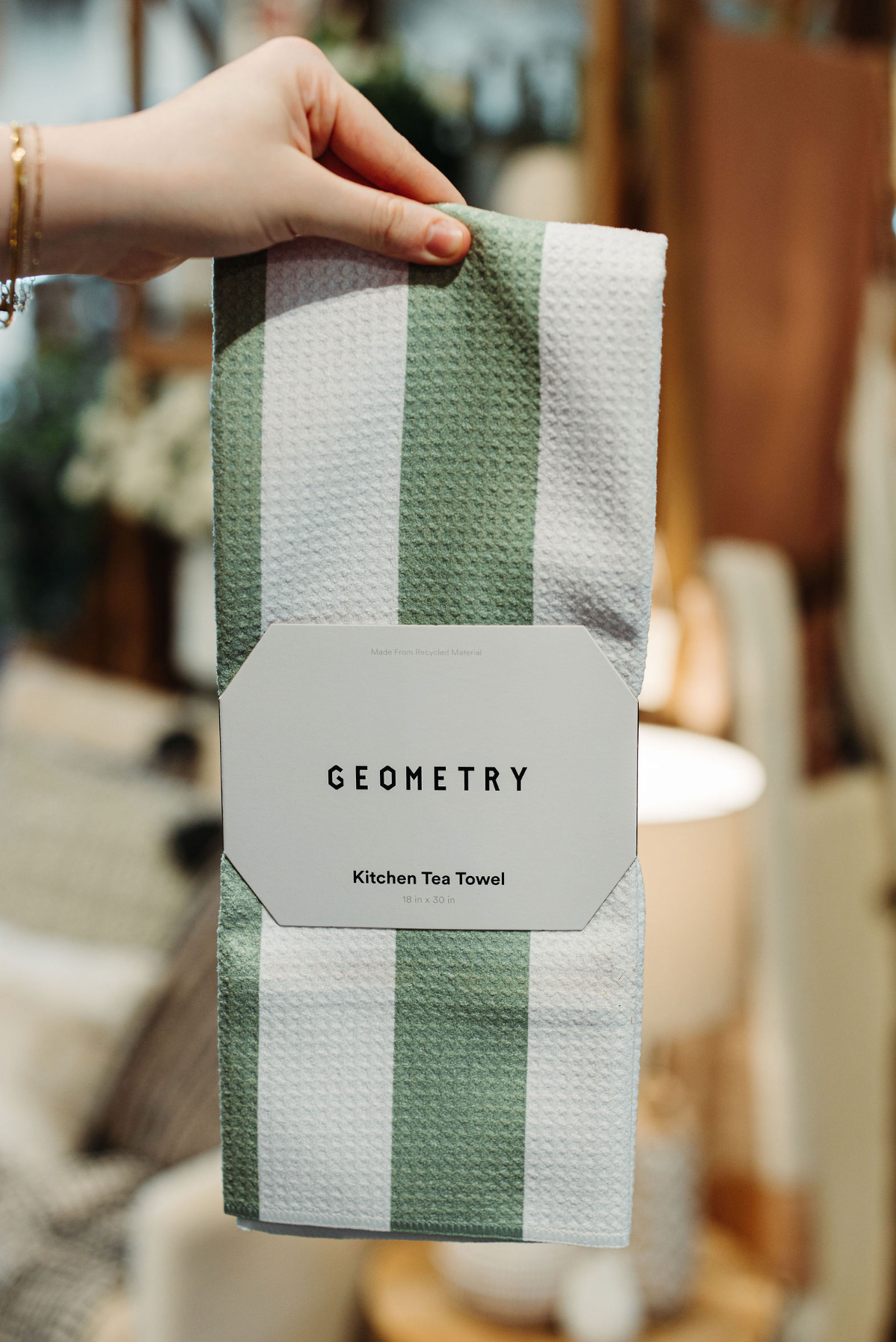 Candy Mint Tea Towel