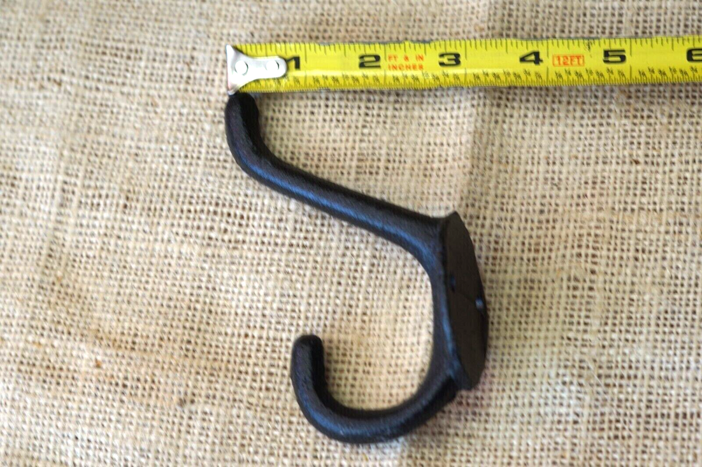 Cast Iron Black School Hook