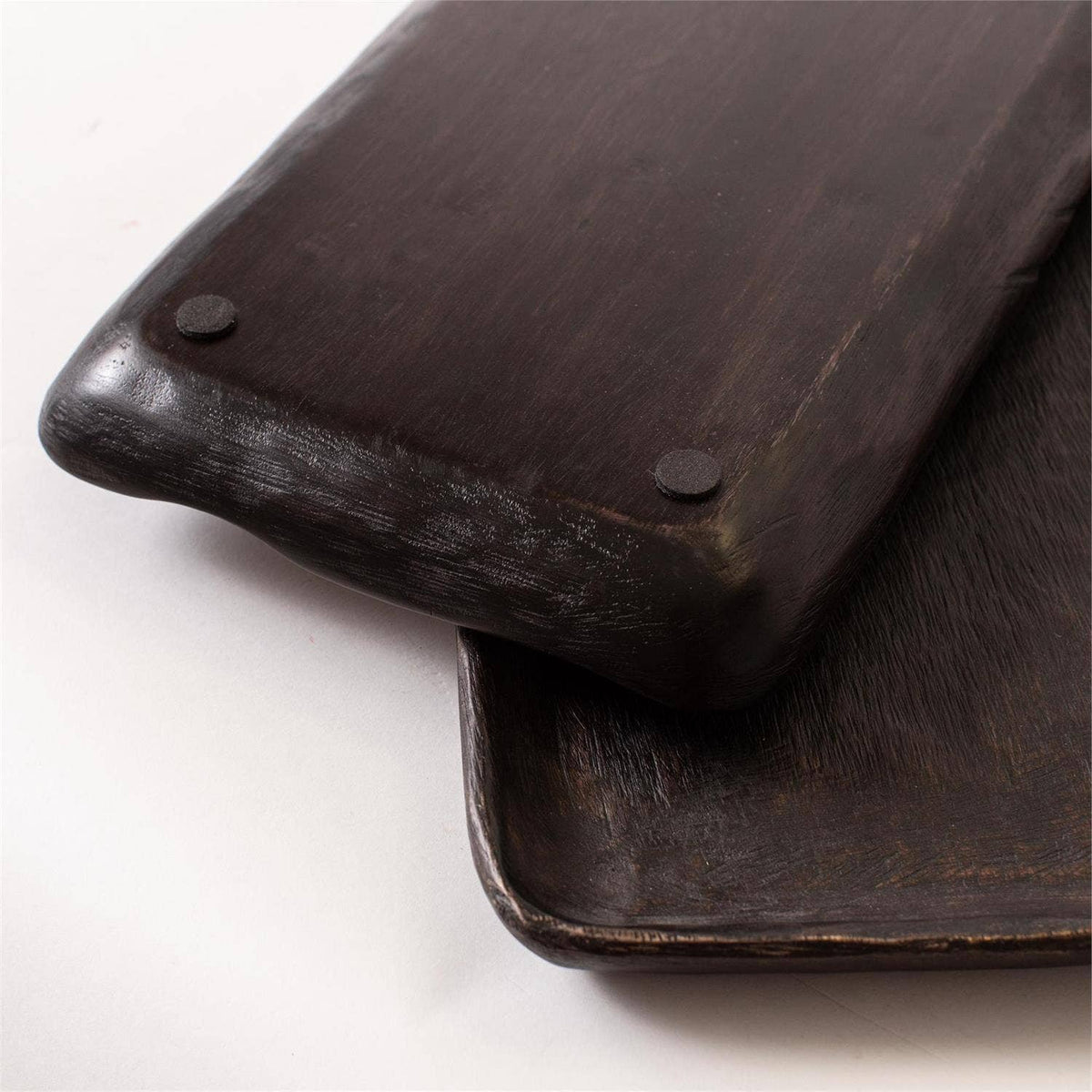 Artisanal Dark Wood Tray