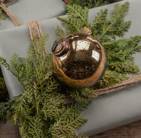 4” Bronze Kugel Ornament