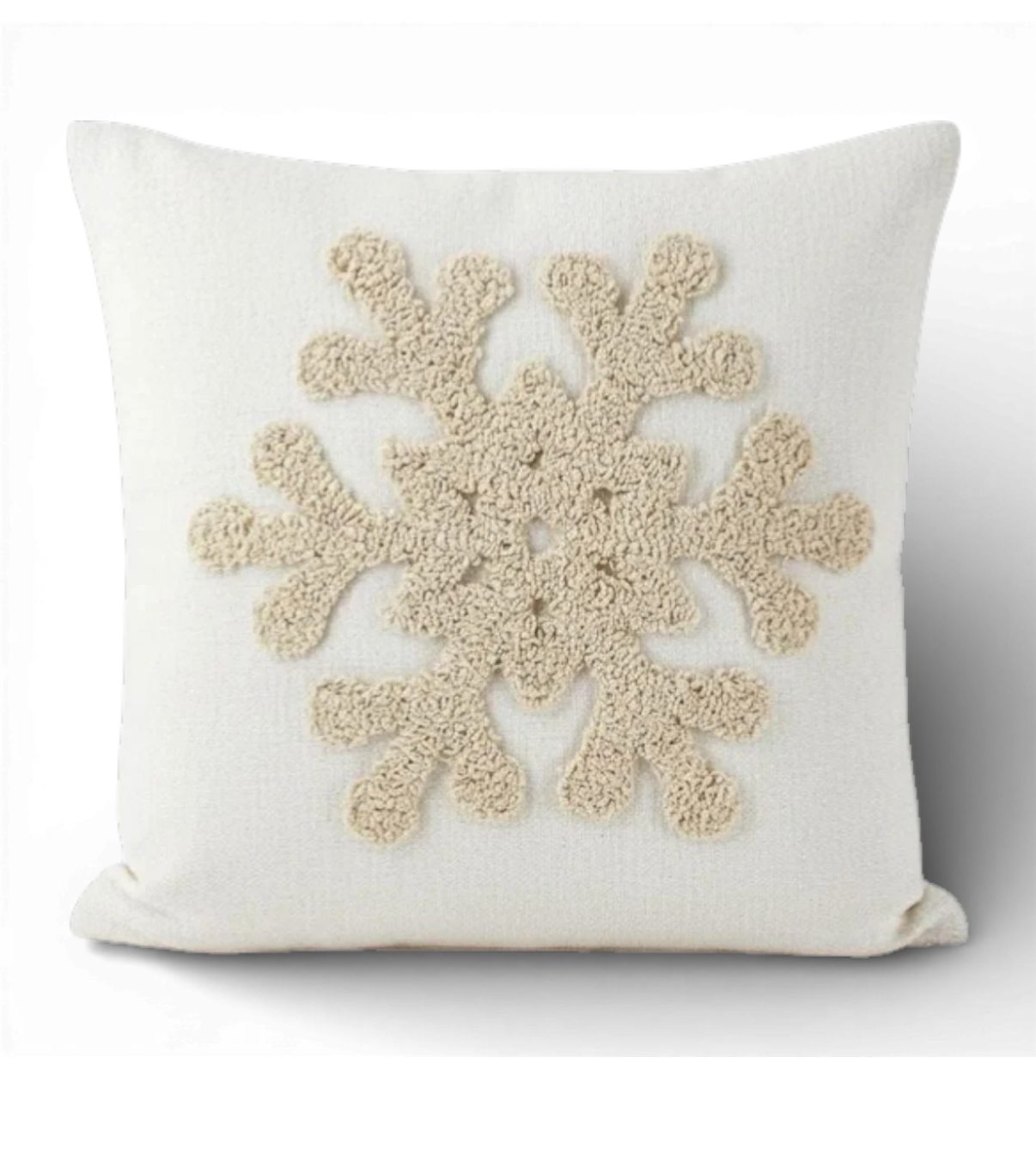 17” Snowflake Pillow