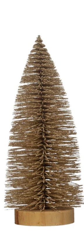 Gold Bottle Brush Tree-Lg