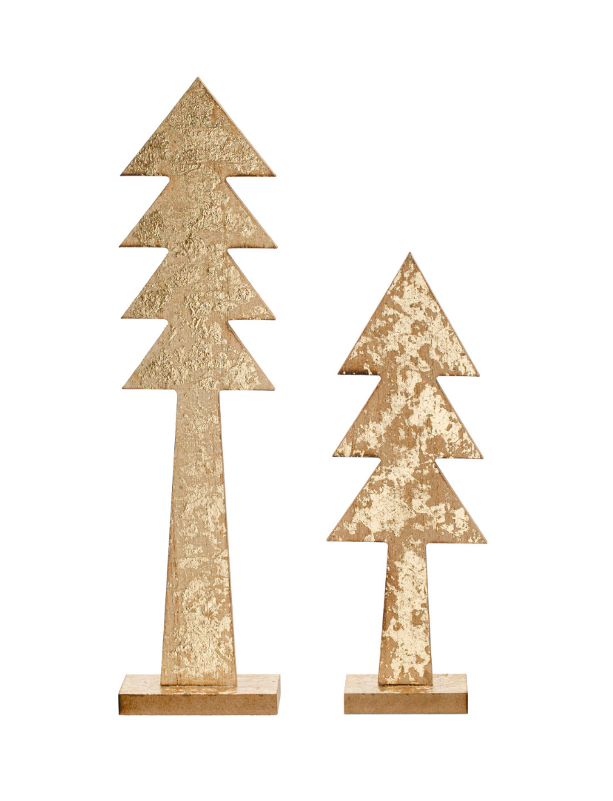 10-1/4”H MDF Gold Tree on Base