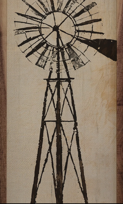 4” x 12” The Old Windmill