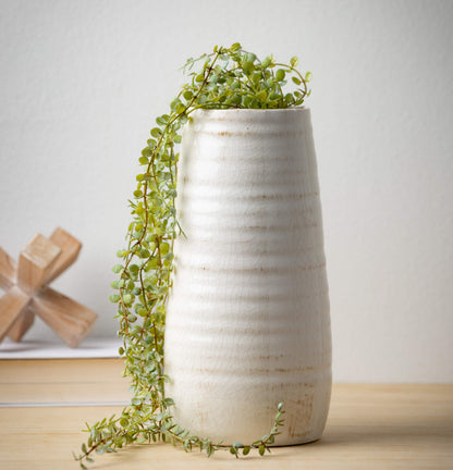 White Glossed Vase