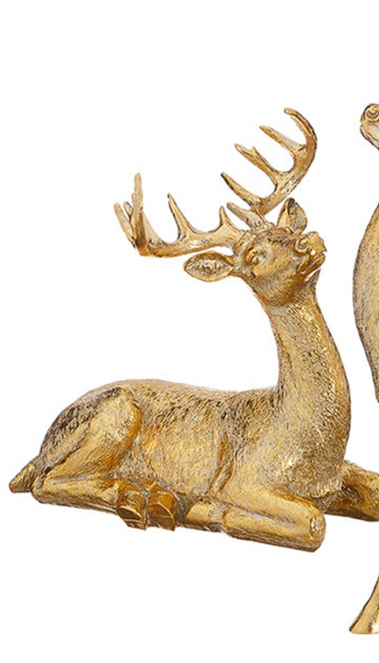 Resin Gold Deer