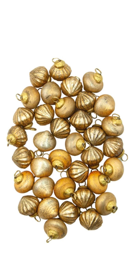 1” Mercury Glass Ornaments