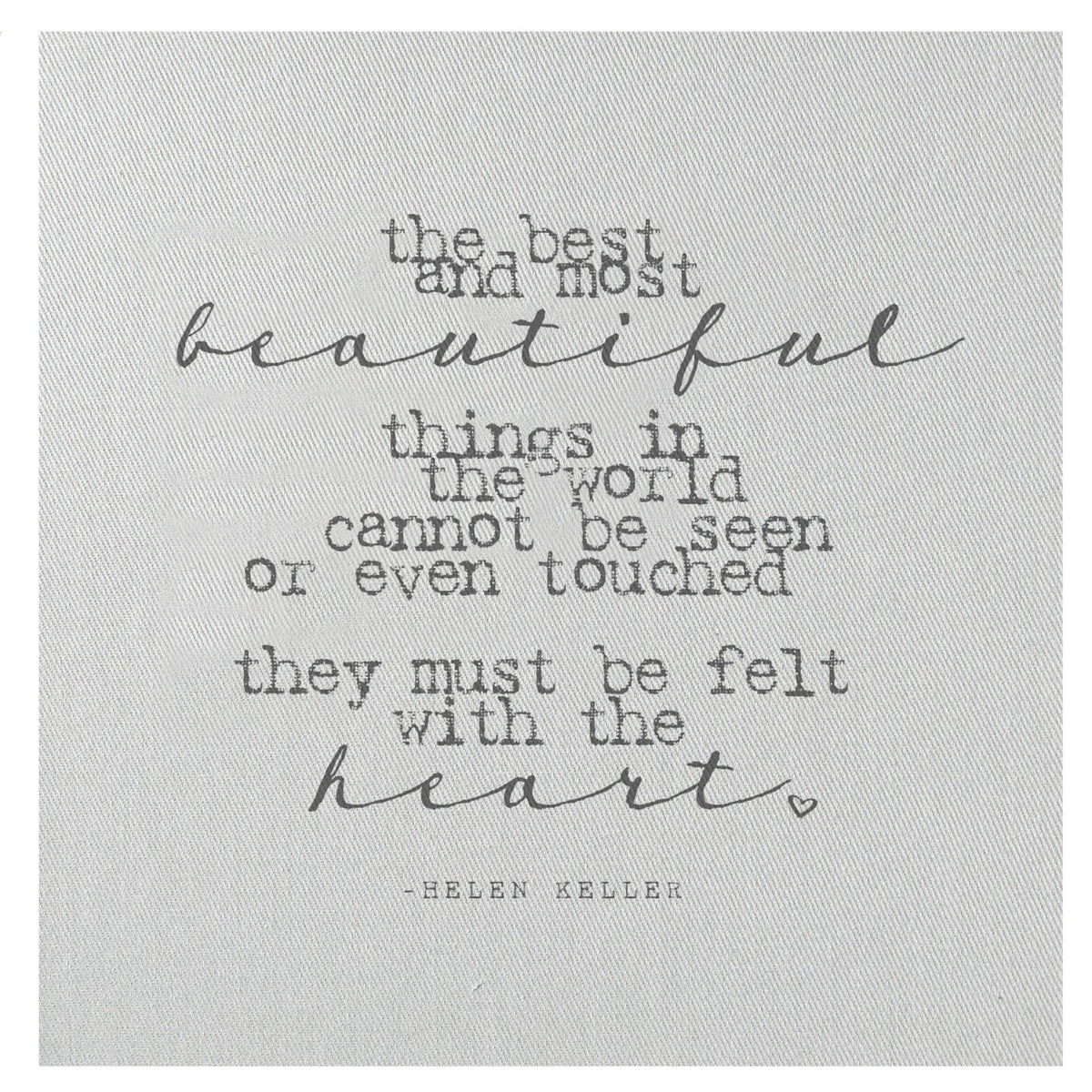 Mini Canvas, Beautiful Things - Helen Keller, Shelf Decor
