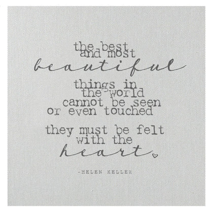 Mini Canvas, Beautiful Things - Helen Keller, Shelf Decor
