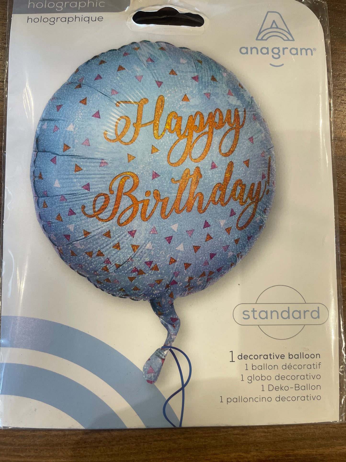 18” Happy Birthday Mylar Balloon