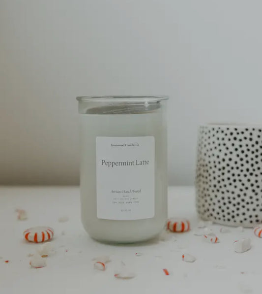 Peppermint Latte Candle-12oz