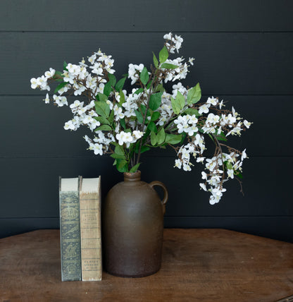 32” White Blossom Spray