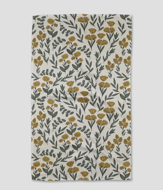 Charolette Yellow Tea Towel