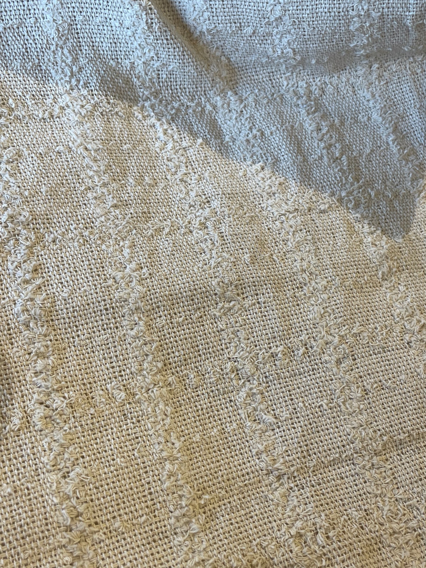 Textured Ivory Table Runner