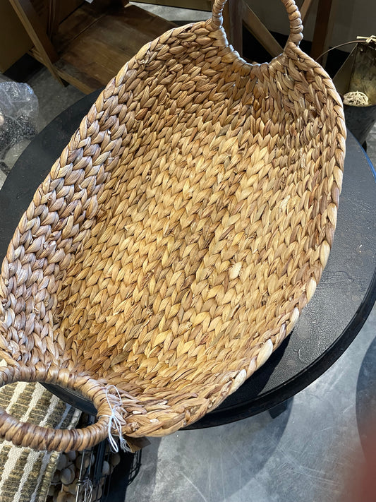 21-3/4”L x 5”H Water Hyacinth Basket-Lg