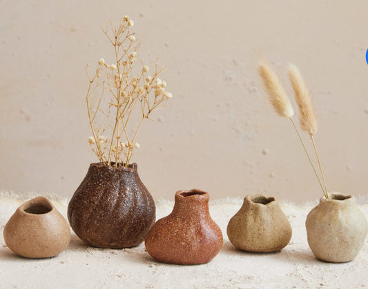Stoneware Organic Shaped Vase