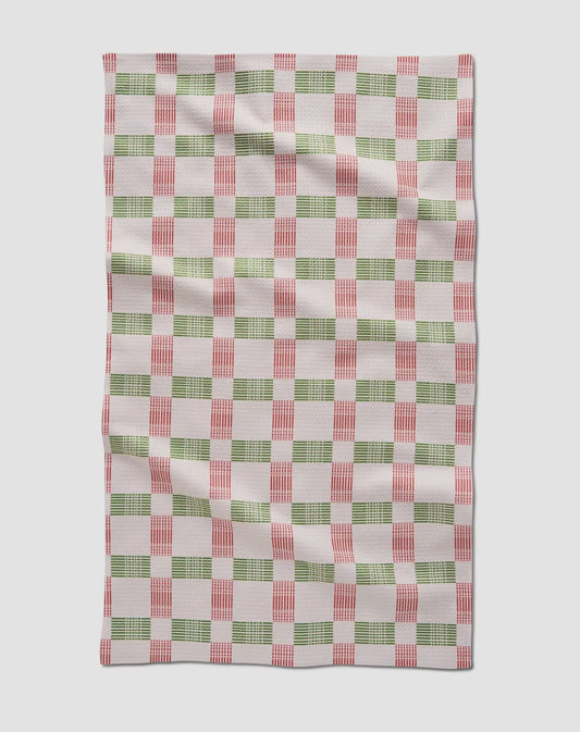 Be Merry Plaid Tea Towel