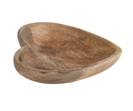 Mango Wood Heart Shaped Dish