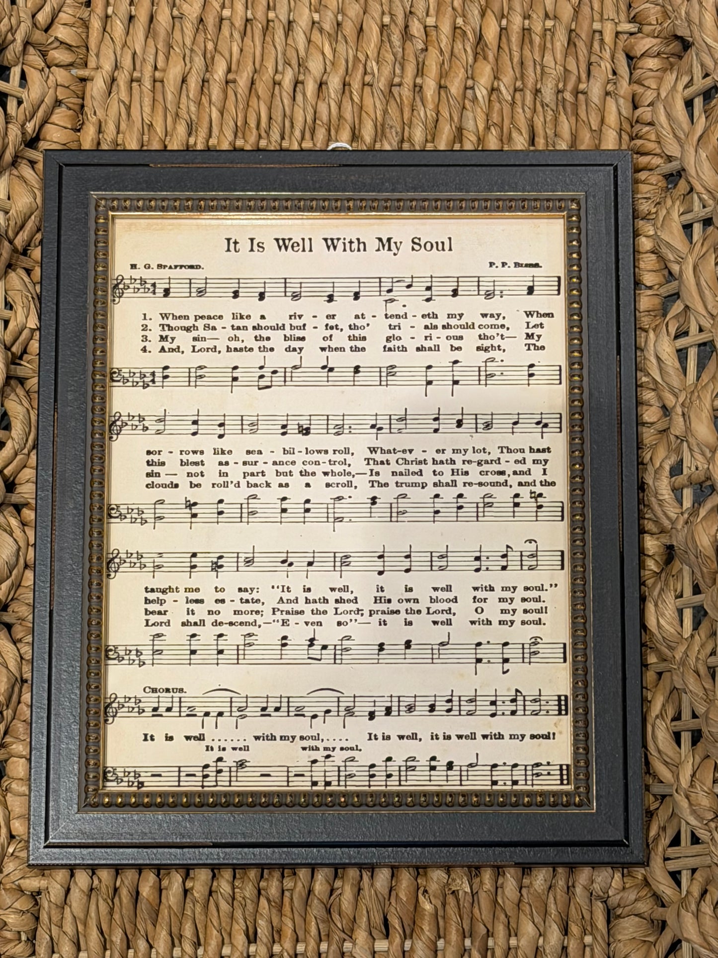 8” x 10” It Is Well With My Soul Hymn