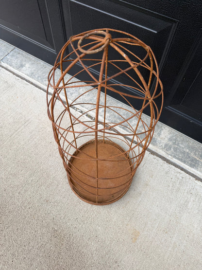 Rustic Metal Cage w/ Base