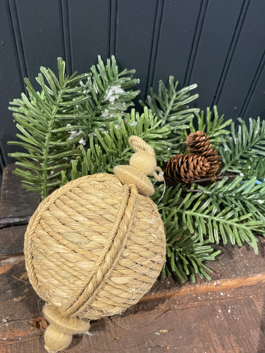 Rope Finial Ornament-Sm