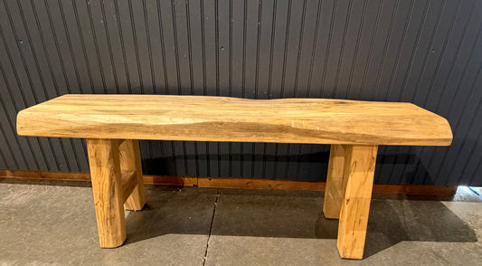 39.5” Live-edge Custom Bench