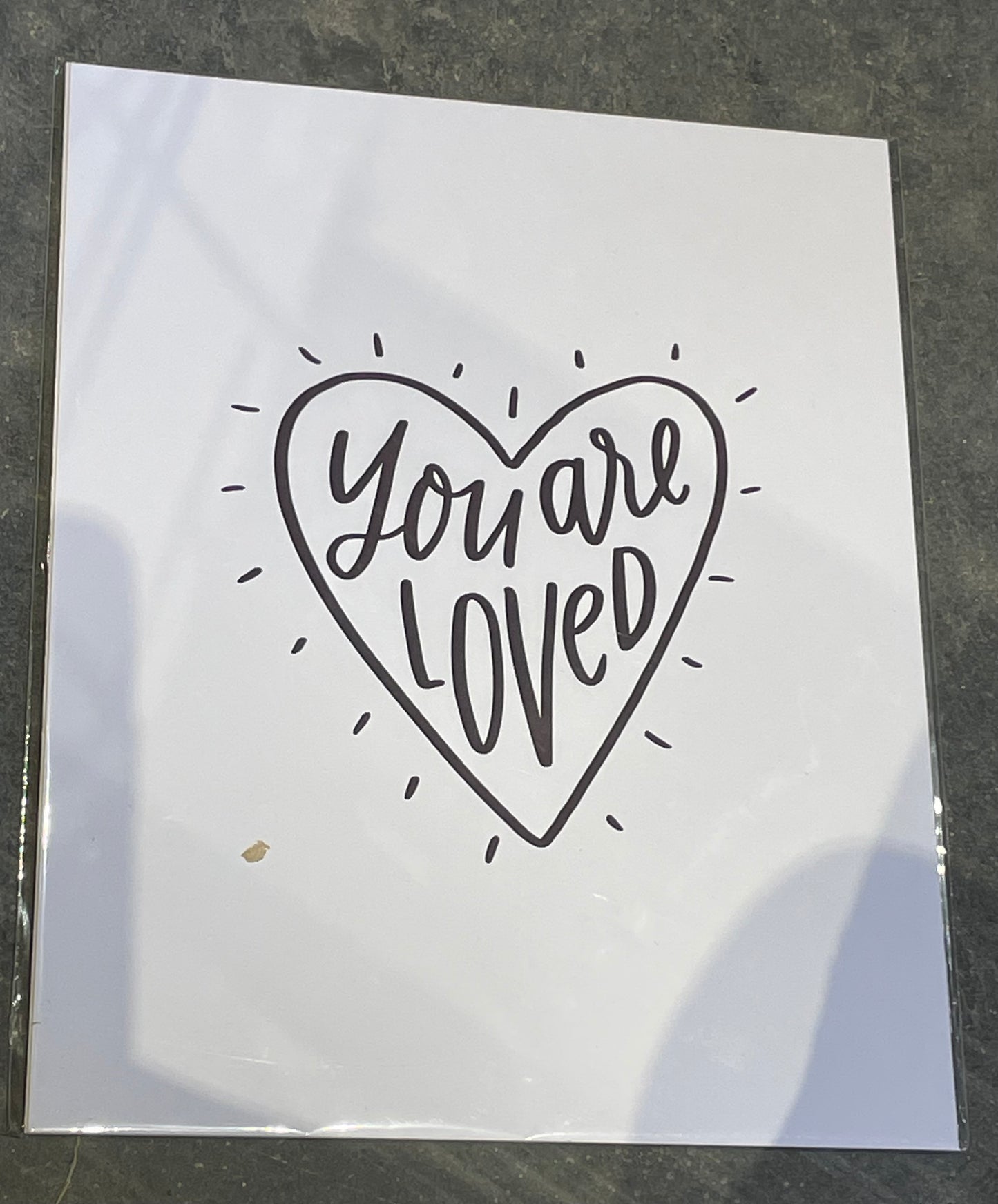 “You are loved” card