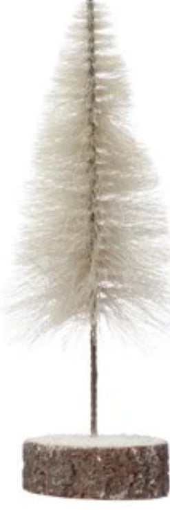 String  Trees w/Wood Slice Base-Lg