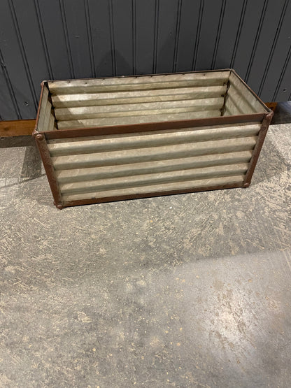 Rectangular corrugated rustic tin