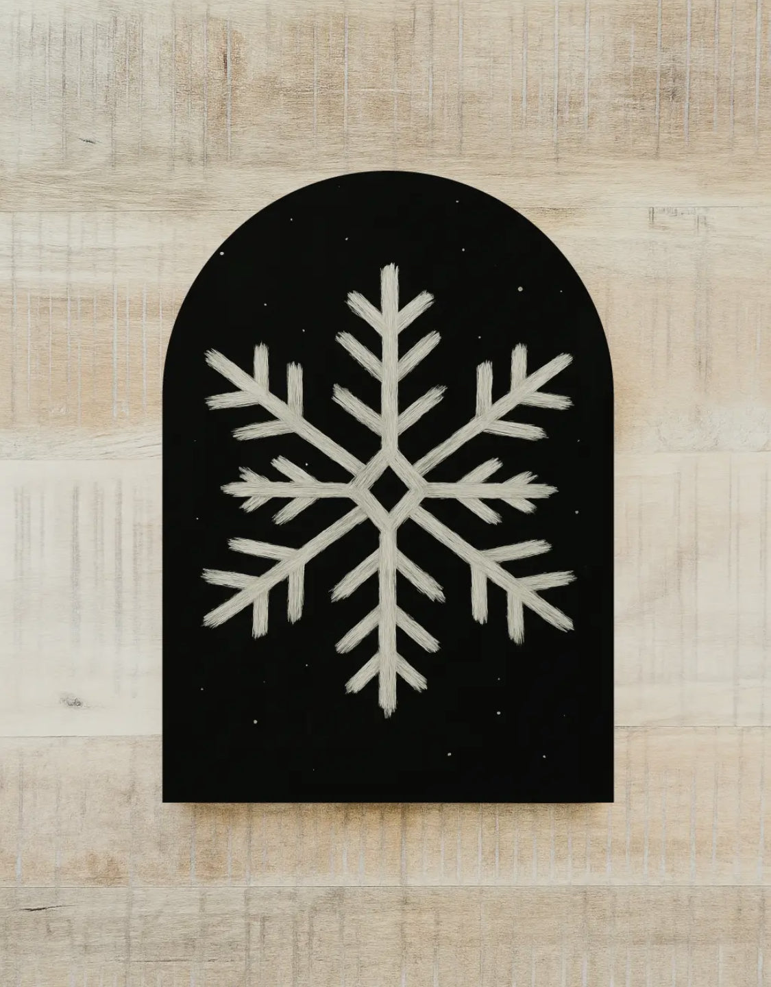 Chalk Snowflake Arch