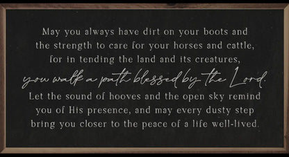 24” x 12” Walk The Path Sign