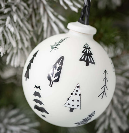 Black & White Tree Ornaments