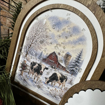 Christmas Blessings Winter Cows | Coordinating Set