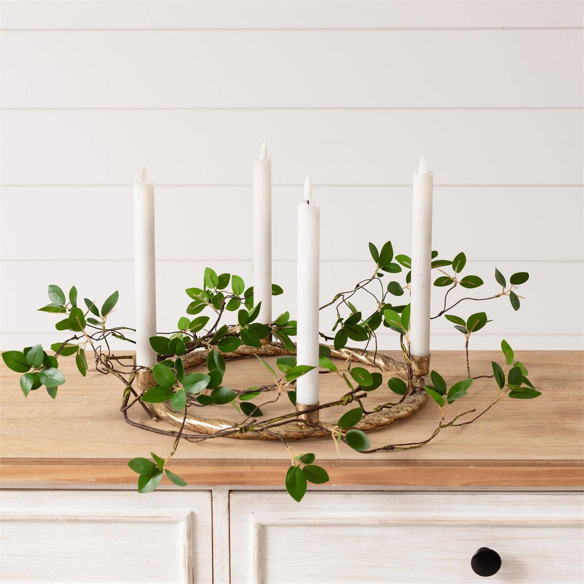 Gold Wreath Candelabra