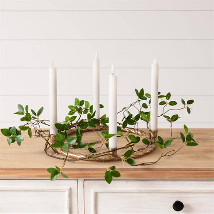 Gold Wreath Candelabra