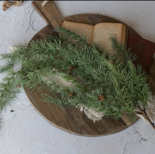 34” Dark Green Pine Hanging Bush
