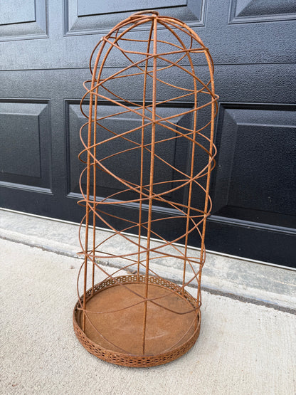 Rustic Metal Cage w/ Base