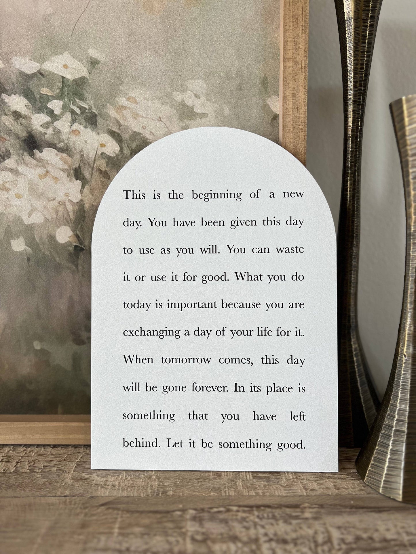 This Is the Beginning, Wood Arch | Home Decor