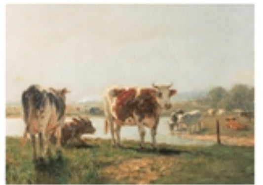 Wood Cattle Print