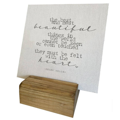 Mini Canvas, Beautiful Things - Helen Keller, Shelf Decor