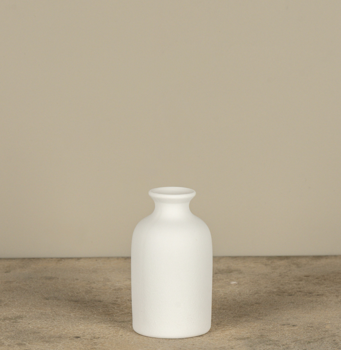 5.75” White Bud Vase