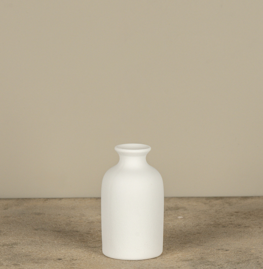 5.75” White Bud Vase
